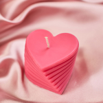 Heart spiral candle (Καρδιές)